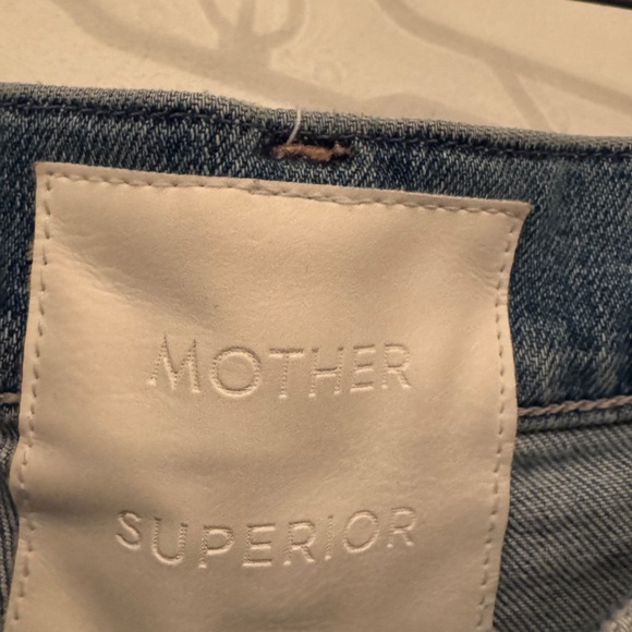 MOTHER Superior High Waisted Hiker Hover jeans in Slay It With Flowers - Picture 8 of 11